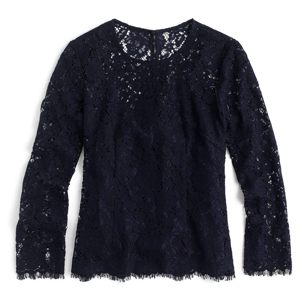 J. Crew Lace Top with Built-in Cami